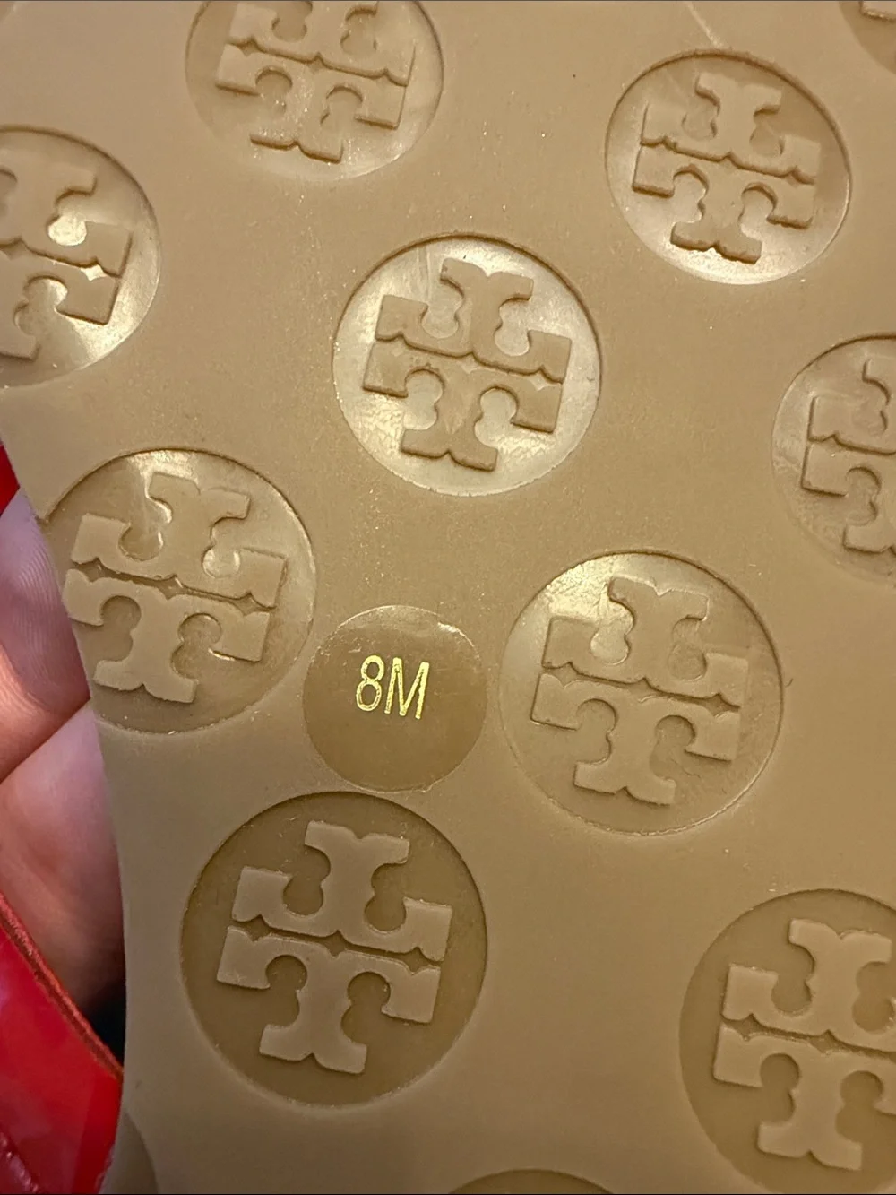 Red Tory Burch Miller Thong Sandals